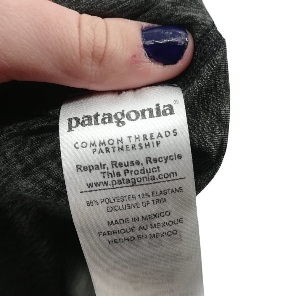 Patagonia Latticeback Gray Strappy A-line Dress Size S Stretch Shelf Bra - Picture 12 of 12